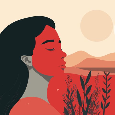 Psychologie: Illustration einer Frau