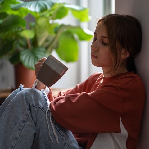 Unhappy young woman