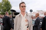 Auch Benedict Cumberbatch hat sich für die Prada-Show lässig gestylt.