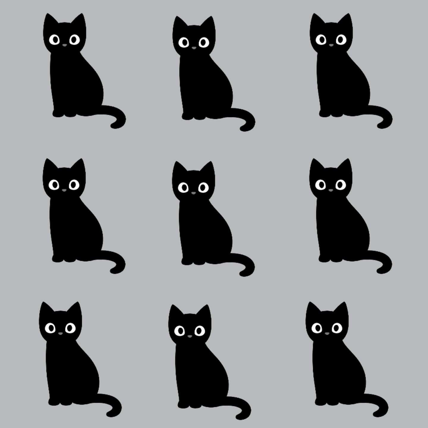 Suchbild: Findest du die Katze, die aus der Reihe tanzt?