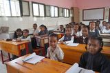 Ein Klassenraum in Jemen