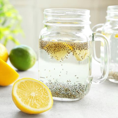 Luxus Zitronen Chia Wasser Bild