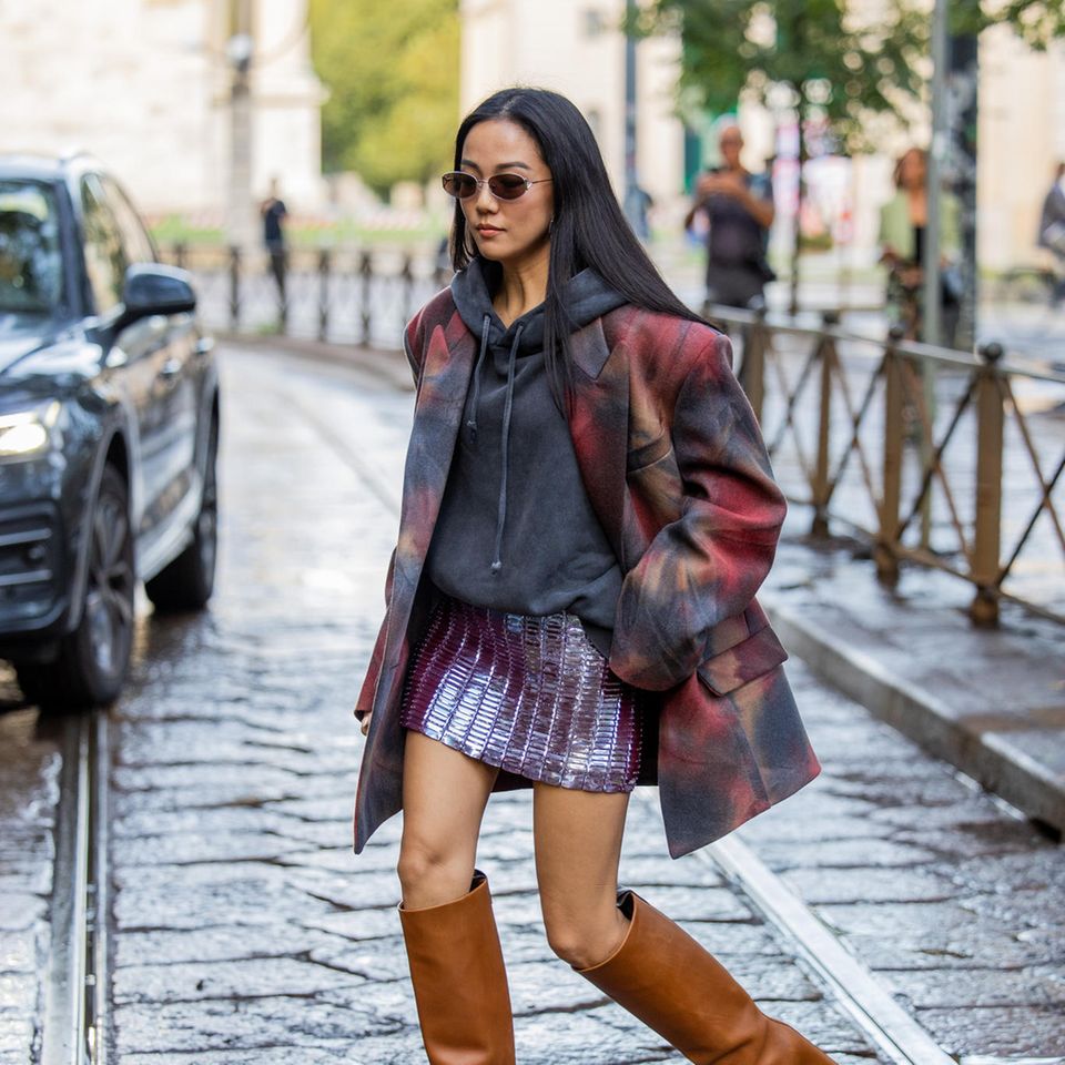 Auch im Alltagslook bilden Pailletten einen stylischen Hingucker und werten jedes Outfit direkt auf. 