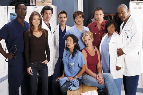 Ein Bild des "Grey's Anatomy" Cast von 2005