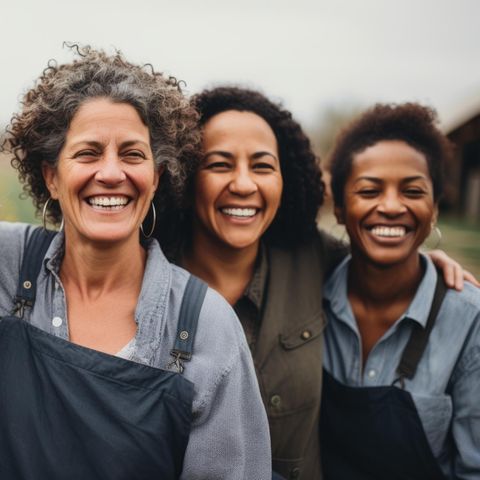 Fröhliche lachenden Frauen mittleren Alters | Midlife High: 5 überraschende Stärken im mittleren Alter