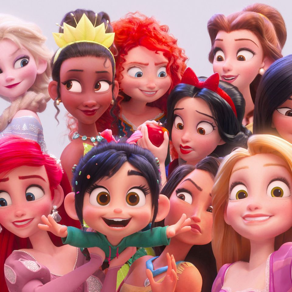 Die Disney Prinzessinnen auf einem Bild