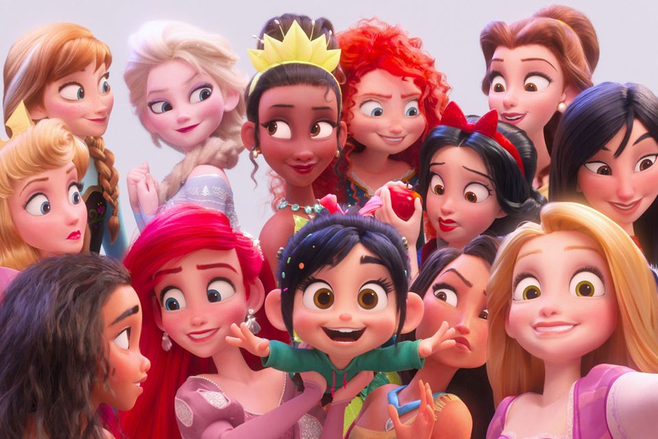 Die Disney Prinzessinnen auf einem Bild