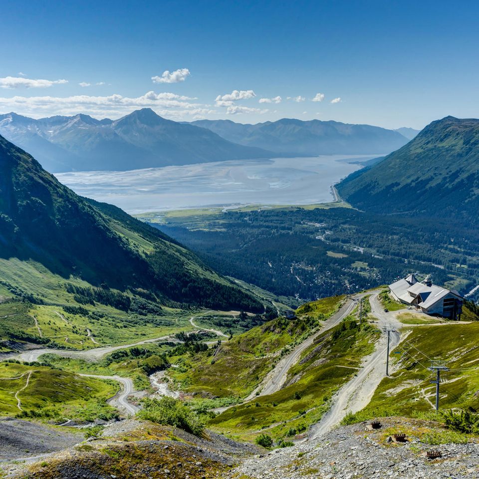 Aussicht Mount Alyeska in Alaska