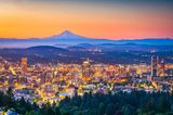 Skyline von Portland in Oregon, USA