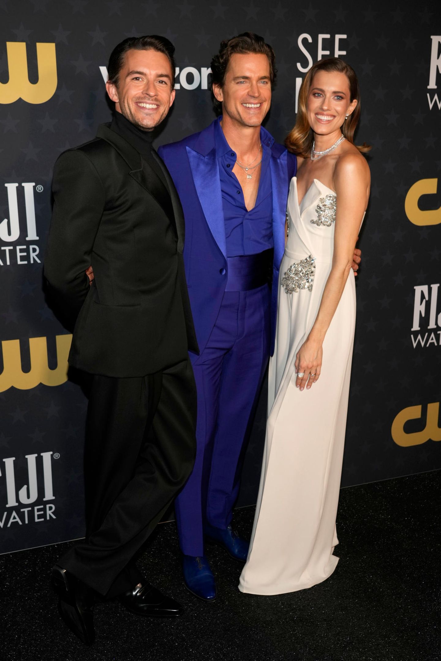 Jonathan Bailey, Matt Bomer und Allison Williams bei den Critics' Choice Awards 2024