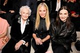 Fashion-Trio bei Giorgio Armani Privé: Glenn Close, Gwyneth Paltrow und Juliette Binoche sitzen bei der Haute-Couture-Schau des Glamour-Labels gemeinsam in der Front Row und scheinen sich über die Kreationen zu freuen. 