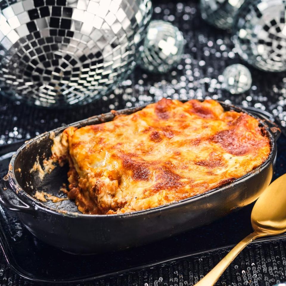 Pilz-Lasagne mit Scamorza und Mozzarellarella