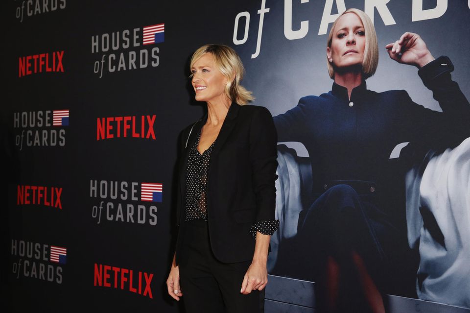 Robin Wright auf einem Netflix Event für ihre Rolle Claire Underwood in House of Cards