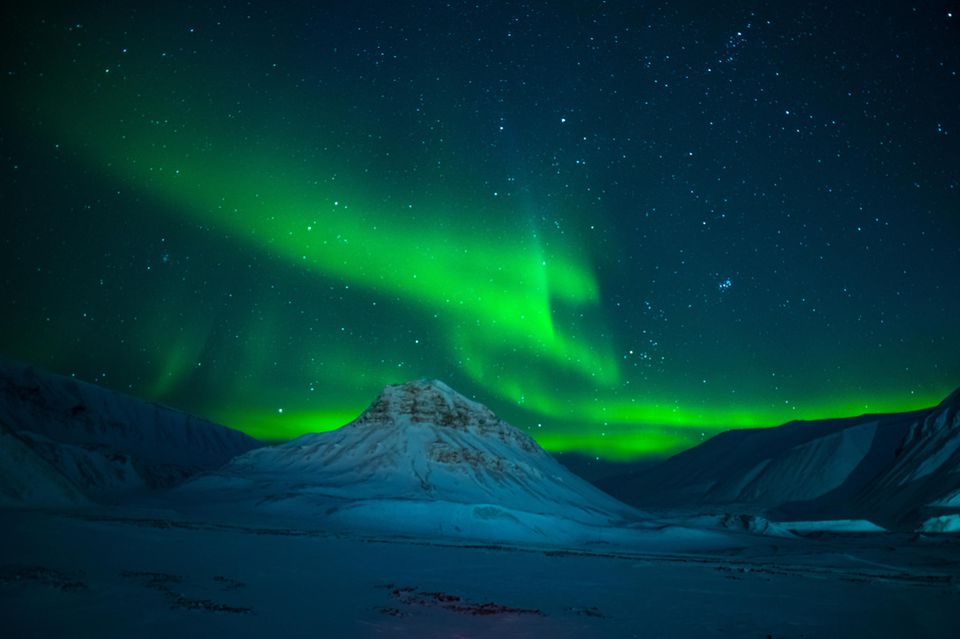 Astrotourismus: Nordlichter auf Spitzbergen