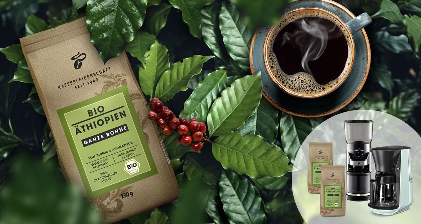 Gewinnspiel: Nachhaltiger Bio Äthiopien Kaffee mit Zubereitungsset von Tchibo zu gewinnen