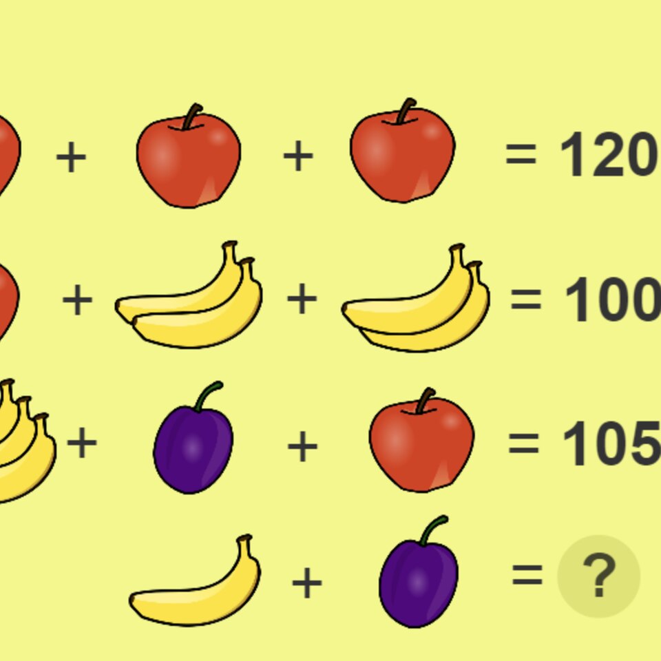 Fruchtiges Mathe-Rätsel