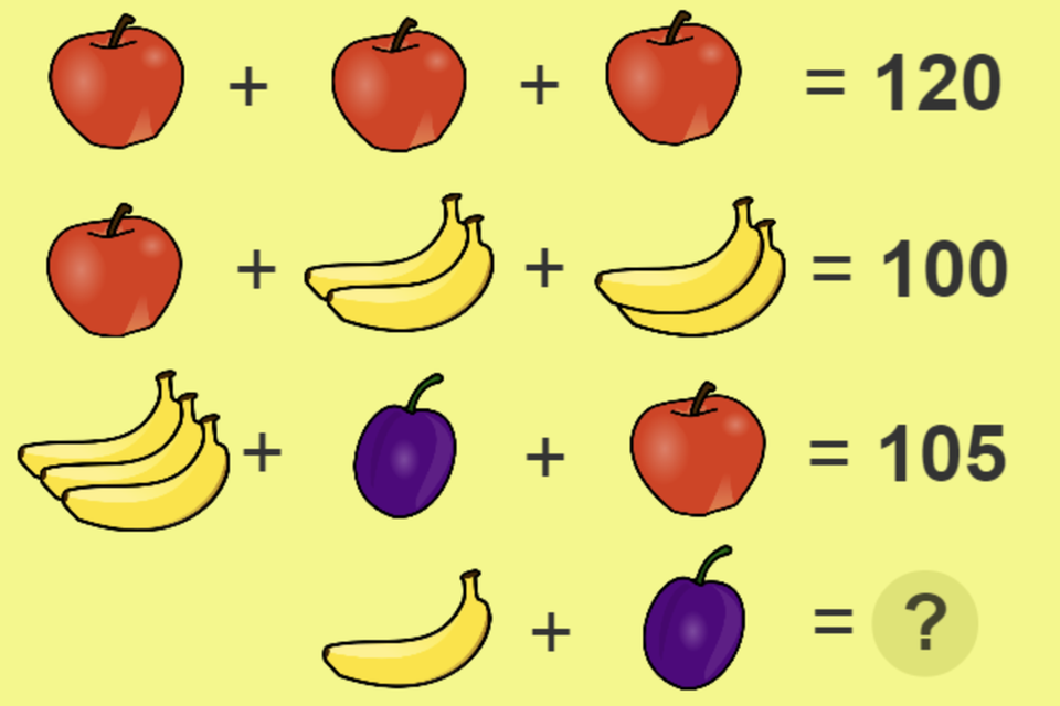 Fruchtiges Mathe-Rätsel