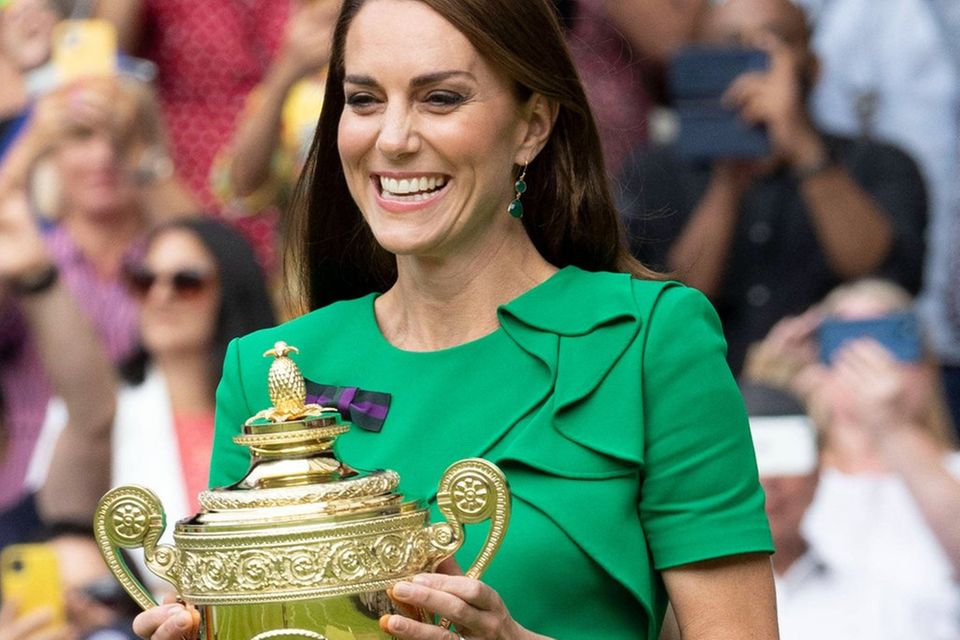 Zu Prinzessin Kates royalen Aufgaben gehört es, den Wimbledon-Siegern ihre Trophäen zu überreichen. Wird sie dies auch dieses