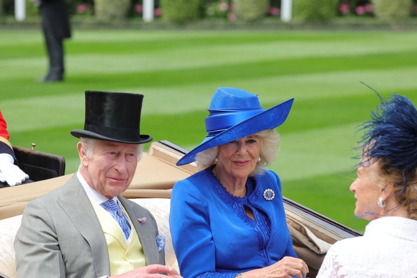 Charles und Camilla bei Royal Ascot 2024.