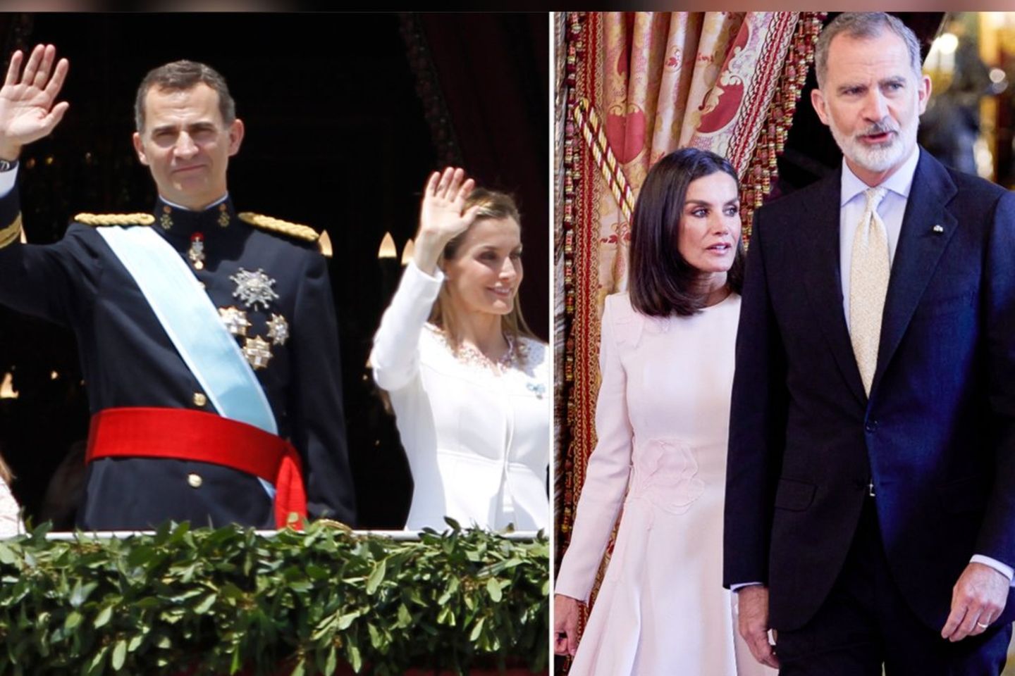 Am 19. Juni 2014 erfolgte die Proklamation von König Felipe und Königin Letizia, die sich auf dem Schlossbalkon in Madrid zeig