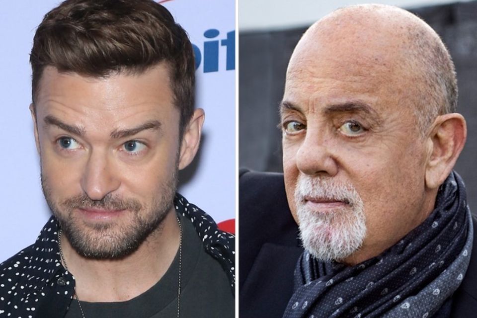 Billy Joel (r.) reagiert auf die Justin-Timberlake-Verhaftung.