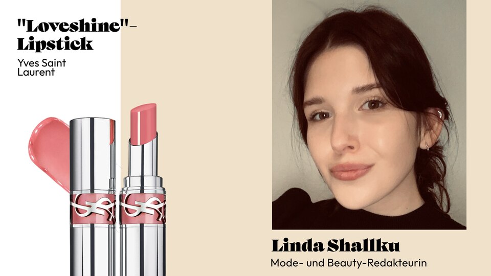 Redakteurin Linda lässt ihre Lippen mit dem Oil-Lipstick von YSL glänzen. 