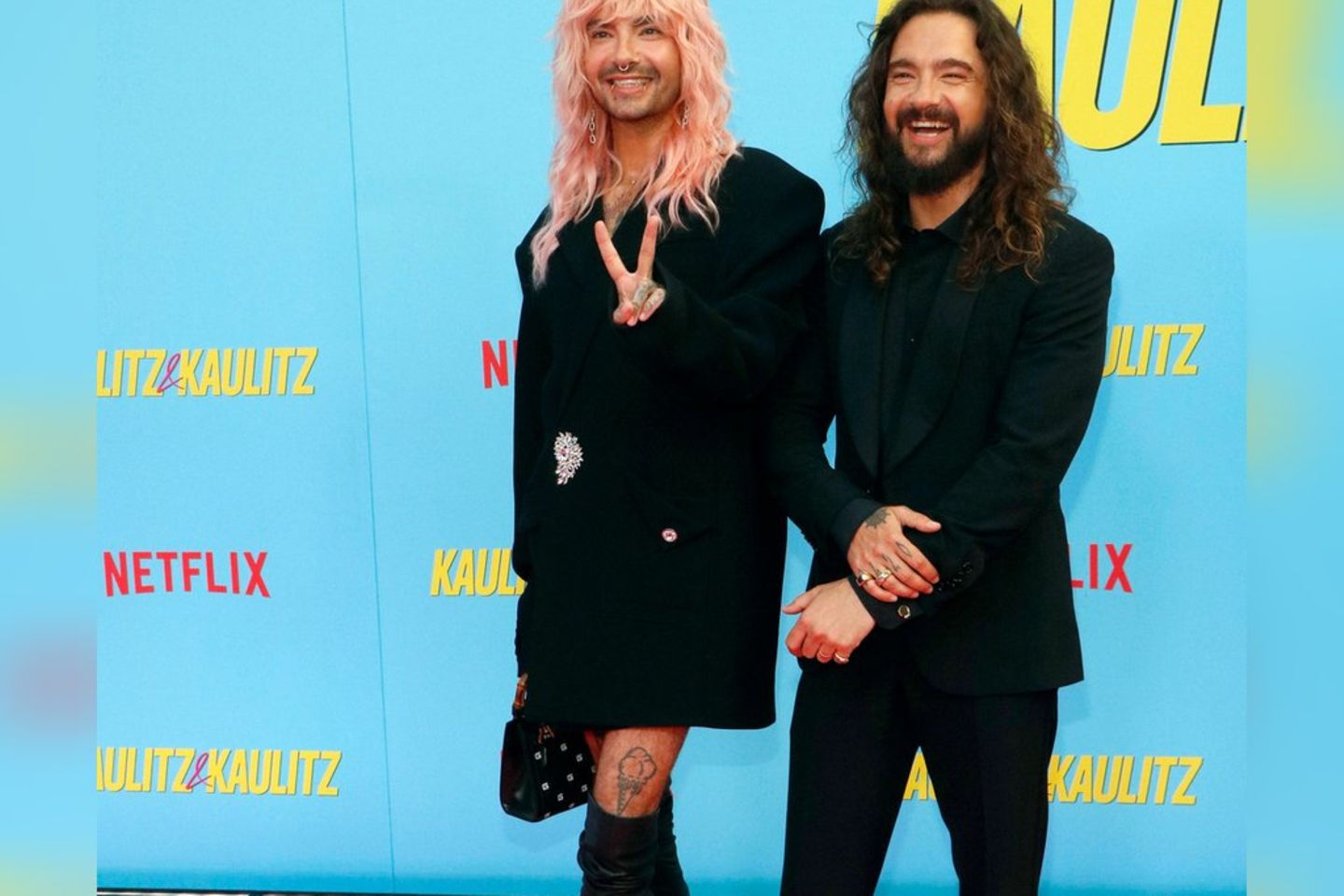 Tom (r.) und Bill Kaulitz bei der Premiere ihrer kommenden Netflix-Doku.