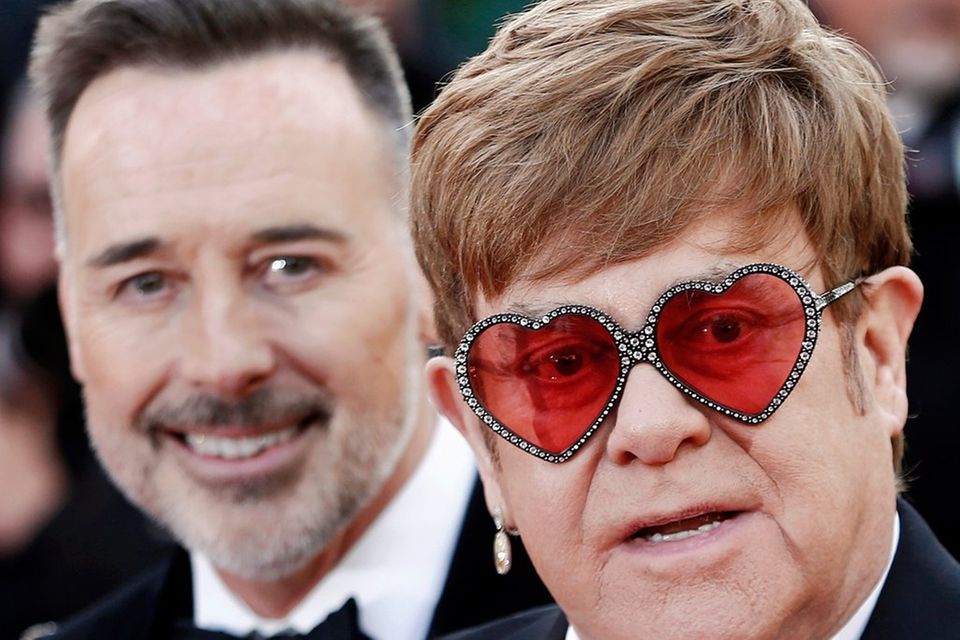 Seit 1993 ein Paar: Elton John (r.) und sein Göttergatte David Furnish