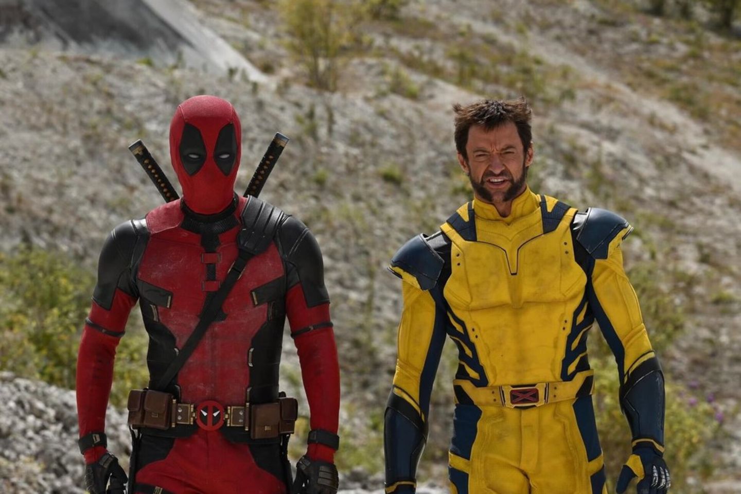 Kann das gutgehen? Großmaul Deadpool (Ryan Reynolds) trifft im Juli auf Miesepeter-Mutant Wolverine (Hugh Jackman).