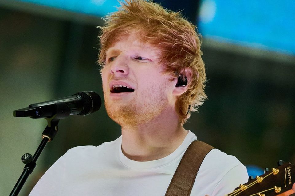 Ed Sheeran bei einem Auftritt in New York.