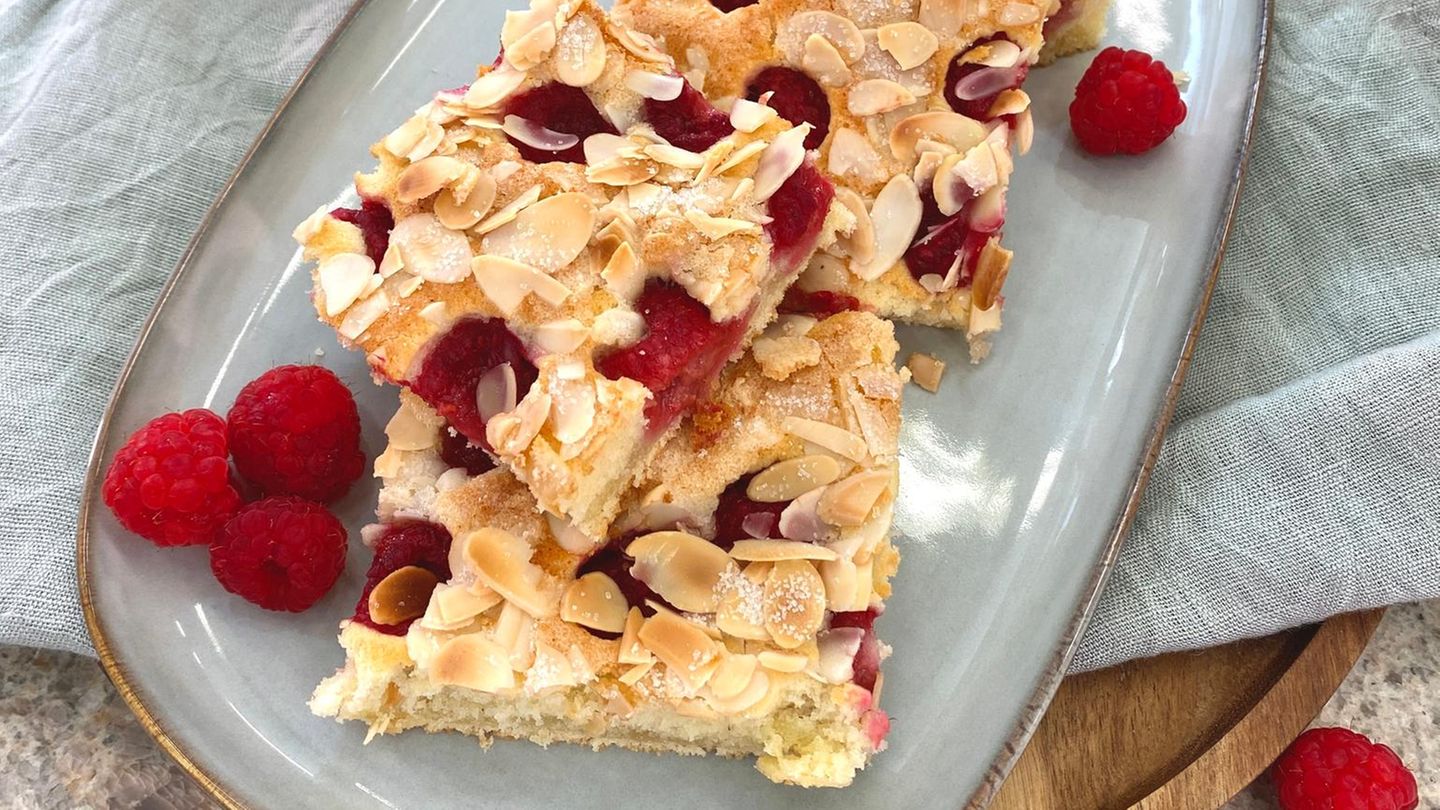 Himbeerkuchen vom Blech | BRIGITTE.de