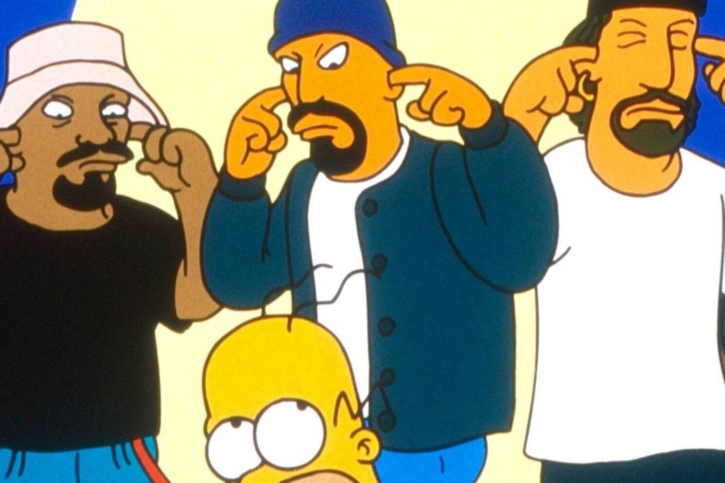 Die Mitglieder der Gruppe Cypress Hill als "Simpsons"-Figuren.