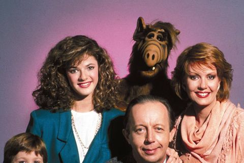 Die Familie Tanner aus der Kult-Sitcom "Alf": Benji Gregory, Andrea Elson, Max Wright und Anne Schedeen.