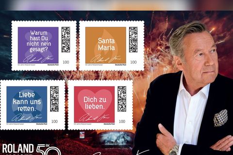 Roland Kaiser bekommt als erster Schlagerstar in Deutschland eigene Briefmarken.