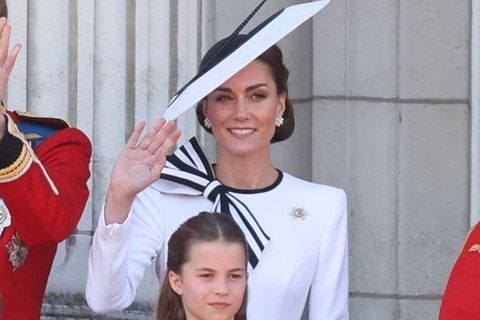 Erster öffentlicher Auftritt nach der krankheitsbedingten Auszeit: Prinzessin Kate mit ihrer Familie im Juni bei Trooping the