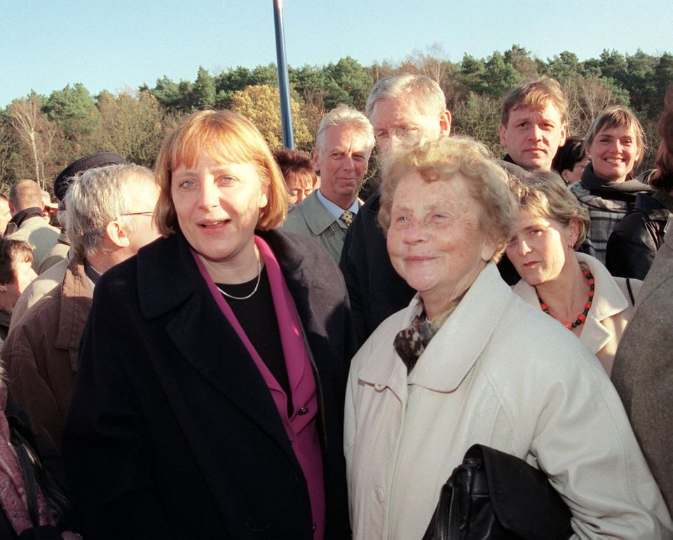 Angela Merkel: mit ihrer Mutter Herlind Kasner