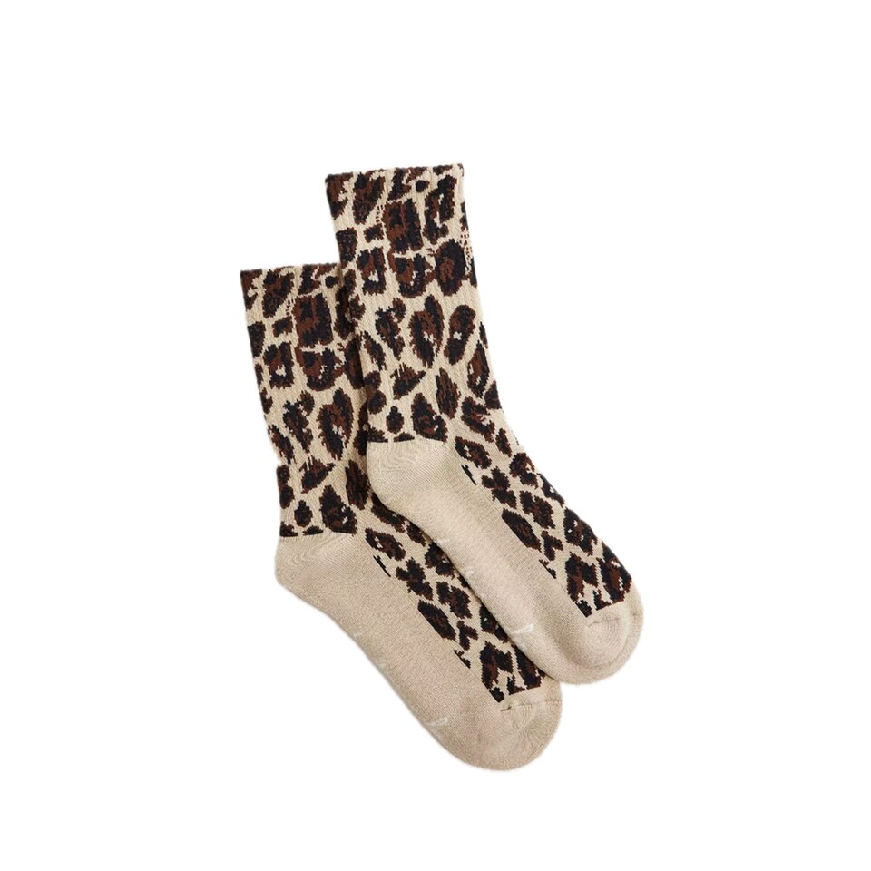 2 Paar ® Socken Für Damen Mit Leoprint In Pink Rosa