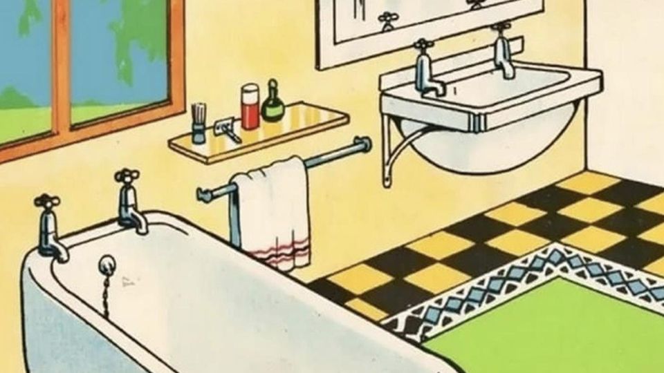 Suchbild: Nur 5% fällt auf, was in diesem Badezimmer unstimmig ist