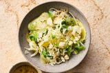 Fenchelsalat mit geröstetem Quinoa und Blauschimmelkäse