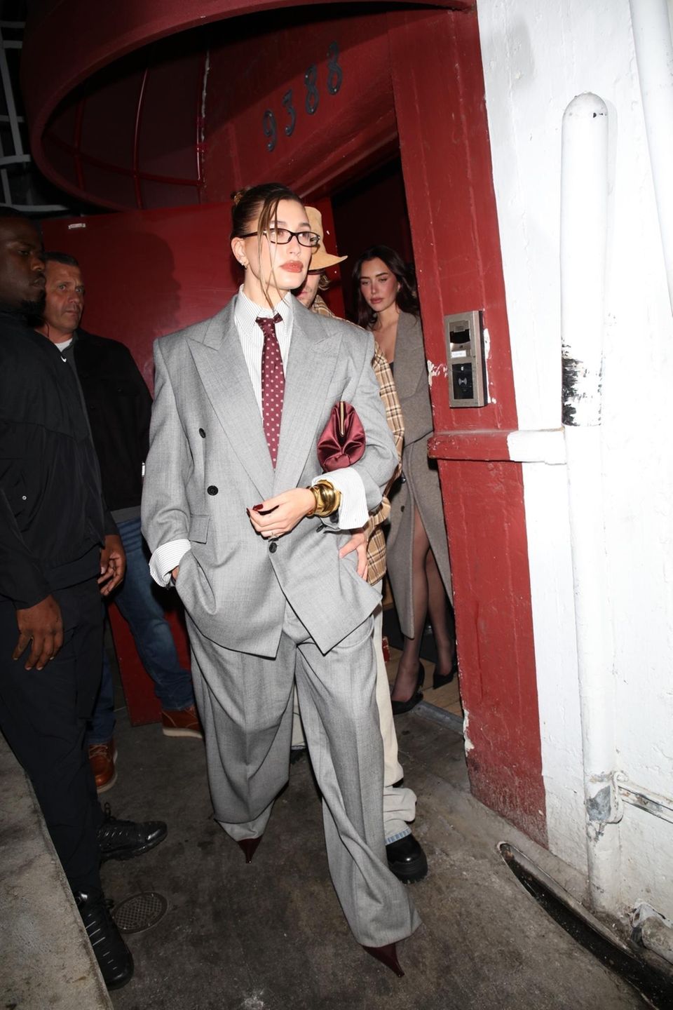 Hailey Bieber opted for a similar look at the Rhode Skin launch party. Comfortable and modern, the suits remain popular and exude confidence.