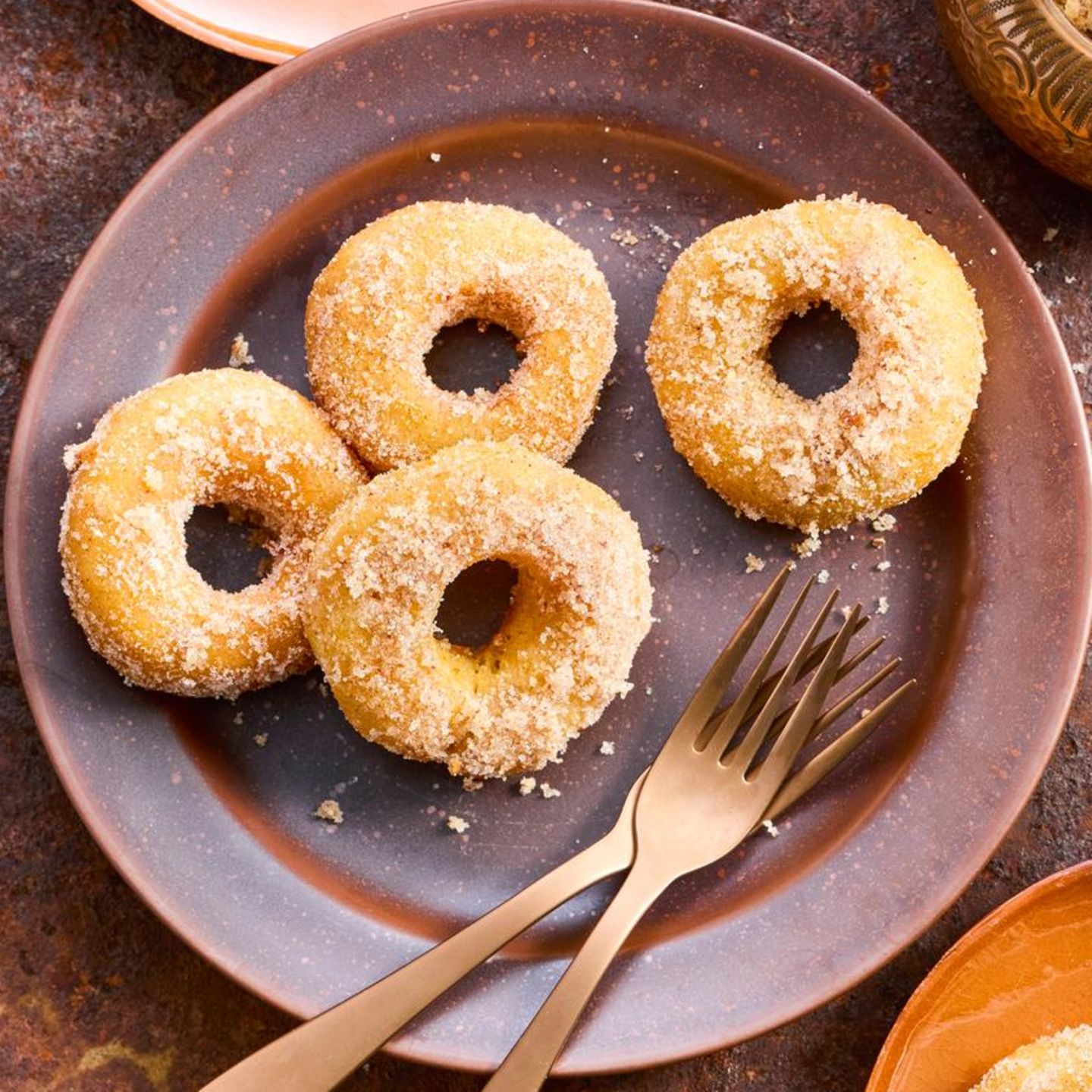 Mini-Kürbis-Zimt-Donuts