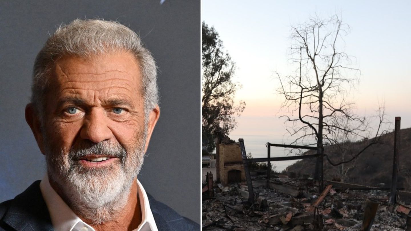 Feuer in Los Angeles: Mel Gibson besichtigt die Überreste seines Hauses