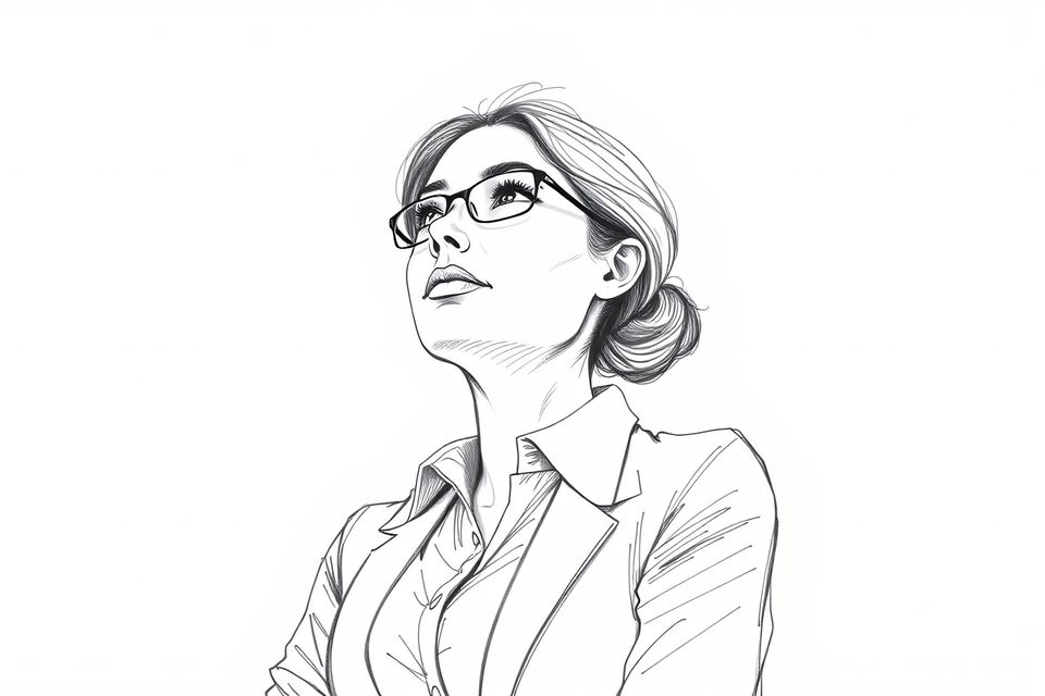 Intelligente Frau