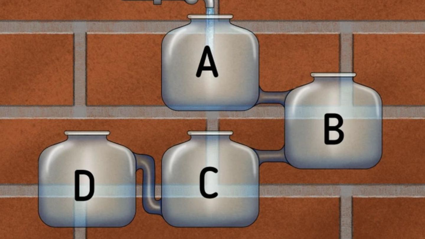 IQ-Test: Nur echte Genies können erkennen, welcher Tank zuerst voll wird