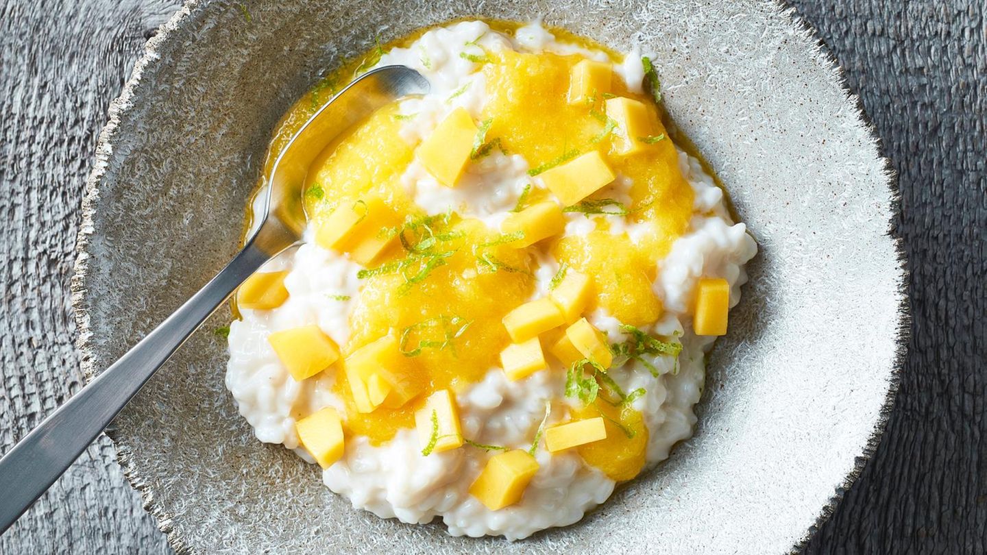 Kokos-Limetten-Milchreis mit Mango | BRIGITTE.de