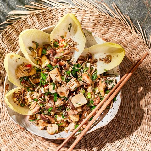 Laap – Laotischer Salat mit Tofu und Pilzen 