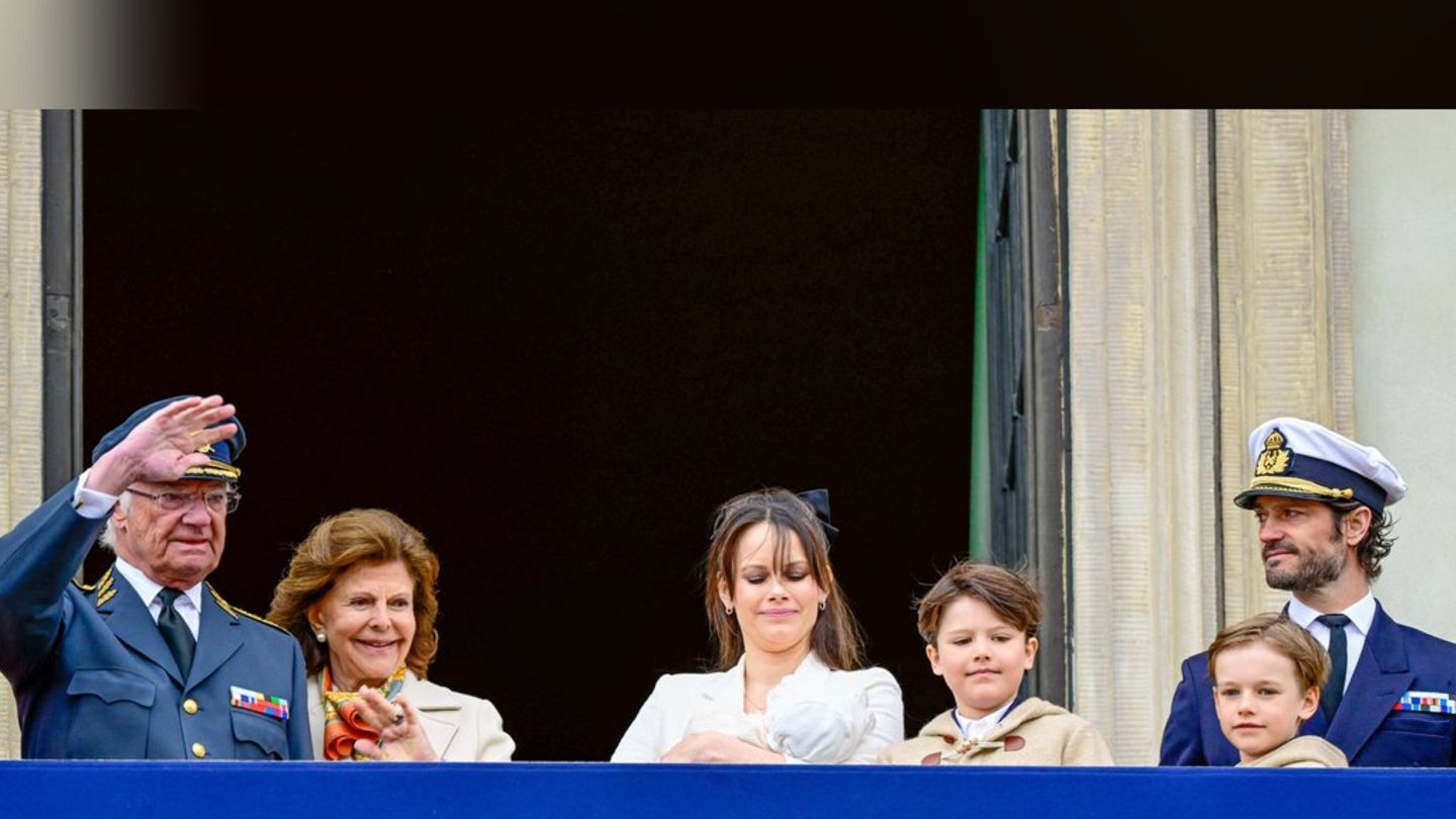 Enkelin Ines feiert Balkon-Premiere: Carl Gustaf versammelt die Familie zu seinem Geburtstag