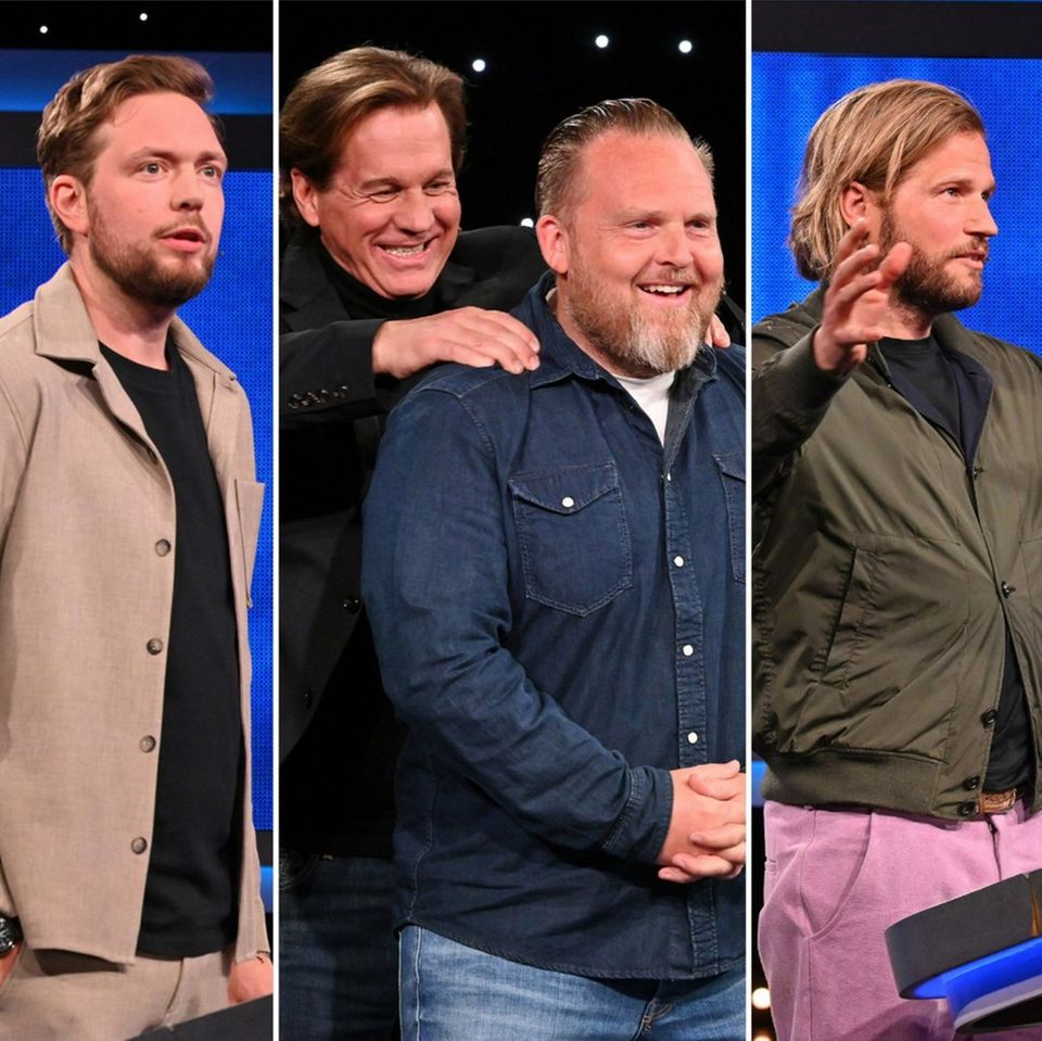 "Gefragt - Gejagt: Quiz-Marathon mit Alexander Bommes" diesmal unter anderem mit (v.l.): Bastian Bielendorfer, Thomas Heinze,