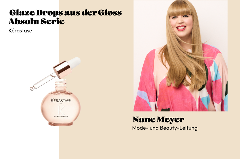 La direttrice di bellezza Nane è nota per i suoi capelli lunghi e biondi. Ora con le gocce di smalto Kèrastase arriva l'attributo