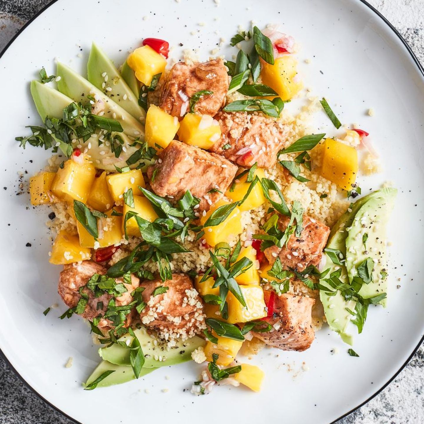 Honig-Ingwer-Lachs mit Mango-Salsa